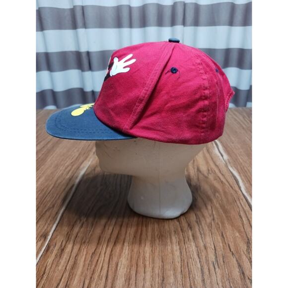 Mickey Mouse Hat Cap Youth Snapback Red Blue Unlimited Big Logo Adjustable - Picture 3 of 10